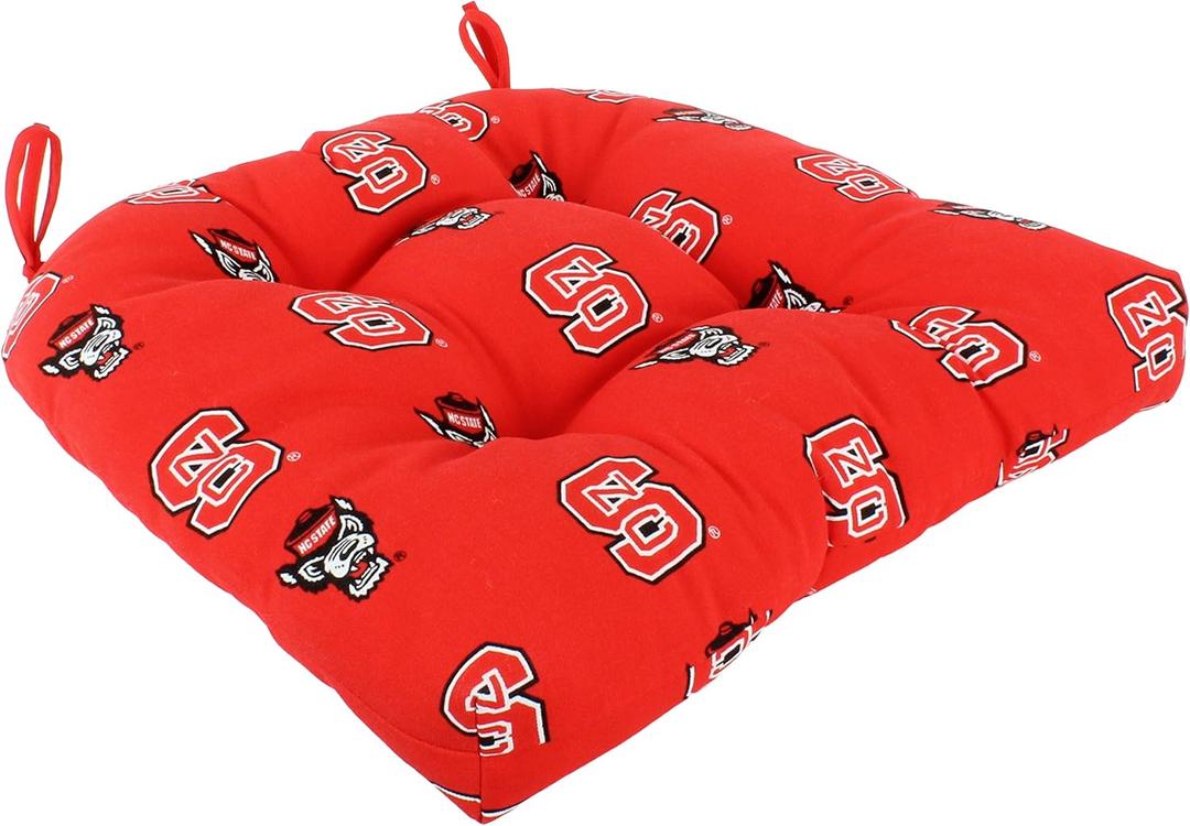 College Covers ComfySeat College Indoor/Outdoor Seat Patio D Cushion, 20" x 20", NC State Wolfpack College Covers ComfySeat College Indoor/Outdoor Seat Patio D Cushion, 20" x 20", NC State Wolfpack