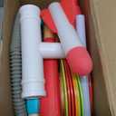 3-in-1 Dinosaur Rocket Launcher, Ring Toss & Musical Jumping Toy for Kids Aged 3-8 , Remote Control Outdoor & Indoor Toys for Boys and Girls , Birthday Gift for Boys & Girls Ages 4-8