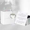 Hegelda White Birthday Gifts for Women Sympathy Gifts for Loss of Loved One, Unique Condolence Memorial Gifts for Dog Cat Mom Dad Husband Wife Grandpa Grandma Crystal Sun Catcher