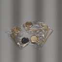 Christmas Mantle Stocking Holders Set of 6 - Upgrade Non-Slip Fireplace Hangers, Lightweight Metal Hooks for Christmas Party Decoration (Gold)