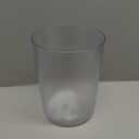 iDesign Finn BPA-Free Plastic Round Waste Basket - 7.64" x 7.64" x 10", Clear