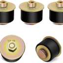 Siptenk 1-3/8" Freeze Rubber Expansion Plug 5 pcs, Automotive Rubber Expandable Freeze Plugs for Engine