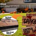 Halloween Decorations, 3 Pack 19" x 16" Yard Signs Stakes Props Outdoor Decor Scary Zombie Vampire Graves Holiday Party Supplies