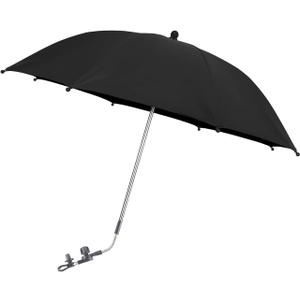 Baby Pram Umbrella with Adjustable Universal Clamp,Children Buggy Sun-Proof Parasol with Clip On UPF 50+ Great for Pushchair,Strollers
