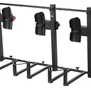 UAT Sherpa 2.0 Durable Lightweight Aluminum Compact 2 Bike Transporting Hitch Rack with Cable Lock & Foldable T