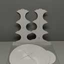 2 Pcs 3-Tier Cardboard Cupcake Stand,White Cupcake Stand Tower for Birthday Wedding DIY Dessert Decoration