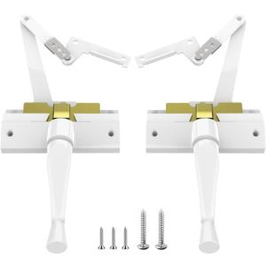 Split Arm Operator with Handle, Left and Right Hand Options, Compatible with Andersen A Series and 400 Series Perma-Shield Casement Windows from 1982 to 1995 White