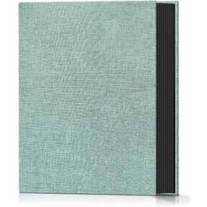 Popotop Photo Album 4x6 100 Pockets for Wedding Gifts,Linen Hardcover Picture Albums for Family Anniversary Baby Vacation Pictures (Turquoise)