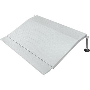 Door Threshold Ramp, 3" to 6" Adjustable Height Door Transition Ramp, Alloy Iron Door Ramp for Thresholds, Self Supporting Extended Entry Load 1000 Lbs for Wheelchair, Scooter, Cart, Walker