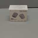 FLEXTAILGEAR Tiny Pump Portable Air Pump Ultra-Mini Air Pump with 1300mAh Battery USB Rechargeable to Inflate Deflate for Pool Floats Air Bed Air Mattress Swimming Ring Vacuum Storage Bags(Light Gray)