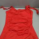 Sovoyontee Women's One Piece Tummy Control Swimwear Boyleg Ruched Swimsuit (X-Large, Red)