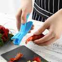 6 Pcs Crawfish Peeler, Sturdy and Practical Crayfish Shelling Device, Convenient and Smart Seafood Sheller Tool for Families and Restaurant (Blue, 6 Pcs)