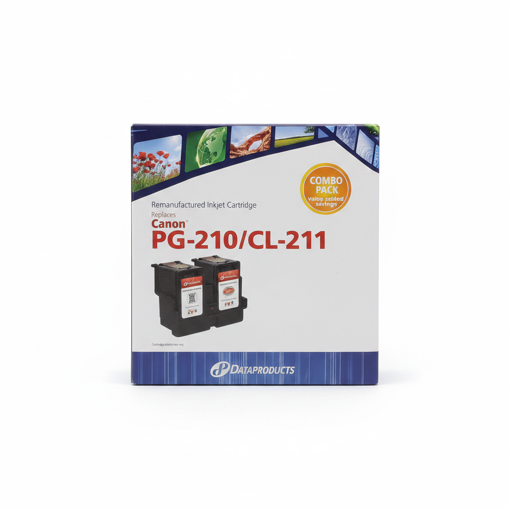 Data Products Remanufactured Inkjet Cartridges Canon PG-210/CL-211 Combo Pack