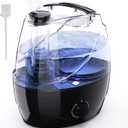 Humidifiers for Bedroom and Large Room, 2.2L Cool Mist Humidifier for Baby, 30 Hours with Whisper-Quiet Operation, Adjustable 360° Rotation Nozzle, Night Light Function, BPA Free