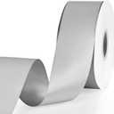 Grey Ribbon, Double Face 2 Inch x Continuous 50 Yards Grey Satin Ribbon for Gift Wrapping, Wedding Decoration and Floral Bouquets