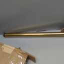 Threan 2 Sets Telescoping Flag Pole with Stainless Steel Gold Base, 8.53 Ft