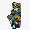 Lularoe Tall Curvy (TC fits Sizes 12-18) Cobra Snake Floral Black Gold White Buttery Soft Adult Leggings 7513-A14