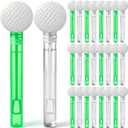 Hollowfly 24 Pcs Golf Party Favors Green and White Bubble Wands Bulk for Birthday Party Supplies Piñata Goodie Bag Stuffers Carnival Prizes Summer Gifts (Golf)