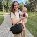 G4Free Small Diaper Bag with Portable Changing Pad Nylon Crossbody Purse Bum Bags with Wipe Pocket Women