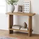 Nathan James Virgo Wood Accent Storage Console Sofa Table, for Entryway, Hallway or Living Room, 1, Light Brown, Set of 1