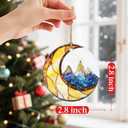 4 x Night Court Christmas Ornaments: Christmas Tree Ornaments, Bookshelf Decor, Stocking Stuffers, Fantasy Book Reader Gifts, Book Lover Gifts, Bookish Gift (Mountain-moon)