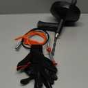 Drain Snake Auger,33 Feet Basics Flexible Drain Clog Remover Snake Tool,6 in 1 Heavy Duty Toilet Snake Auger,Sink Unclogger Drain Cleaner Tool for Bathroom Kitchen Tub Drain Clog Remover with Gloves