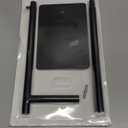 Hand Towel Holder, L-Shape Hand Towel Stand for Bathroom, Stainless Steel Hand Towel Rack Bar Standing for Vanity Kitchen Countertop, Black