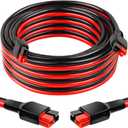 XRDS -RF 10AWG Anderson-Style Extension Cable 15FT, Anderson-Style 30A Connectors, Tinned Copper with PVC Jacket, Power Connect/Disconnect for Solar Panels, RVs, and Battery Systems
