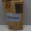 QEEIG Bathroom Floating Shelves for Wall - 15.7" Wall Mounted Shelf Over Toilet Farmhouse Home Decor Display Bookshelf Small 15.7 x 6.7 inch Set of 2, Rustic Brown (008-40BN)