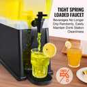 VEVOR Beverage Dispenser, 3 Gallon Drink Dispenser for Parties, Plastic Juice Dispenser with Stand Spigot Lid, Iced Tea Lemonade Juice Water Dispenser, for Restaurants, Hotels, Parties (EXP 12/31/36)
