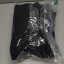 Women's Adjustable Waist Baggy Jeans with Snap-Button Waistband Wide Straight Leg High Rise Jeans Denim Pants Y2K Trousers (33, Black)