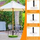Umbrella Tube Base Universal Granite Umbrella Stand Tube Outdoor,Outside Stone Umbrella Stainless Steel Tube Base,Heavy Duty Flag Pole Stake Holder,Table Umbrella Tube Bracket,DIY Umbrella Tube Mount