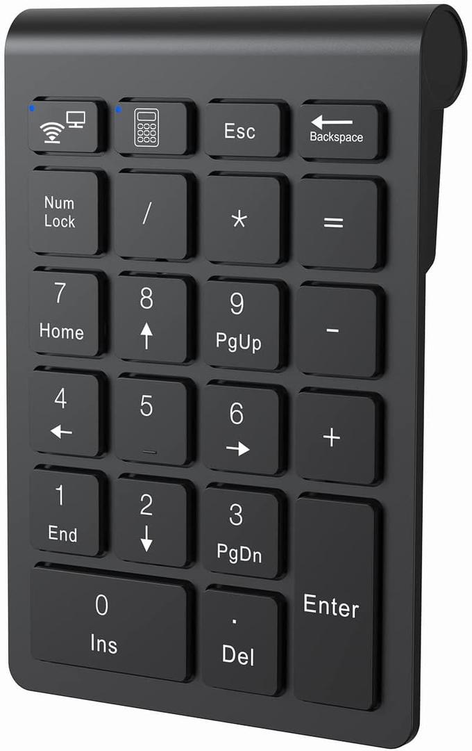 cimetech BT Number Pad, Wireless Numeric Keypad Numpad, 22 Keys Portable Mini Financial Accounting Keyboard for Laptop Notebook, Desktop, Surface Pro, PC