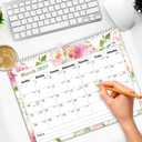 4 x Ymumuda Wall Calendar 2026-2027,11"14", 18 Months from JAN. 2026 to JUN. 2027, Hanging Calendar Spiral Binding, Unique Monthly Calendar for Easy PlanningPerfect for School Office Work Schedule (Pink Floral)