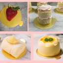 100pcs Mini Golden Cake Boards Round and Square Mousse Cupcake Base Paper Plates Dessert Board Circle Base for Cake DIY, Baking Dessert Party Wedding Birthday