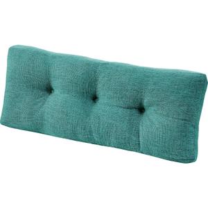 downluxe Indoor Bench Cushion for Indoor Furniture, Non-Slip Tufted Overstuffed Textured Foam Bench Seat Cushion, 1 Pack, 36" X 14" X 4", Green