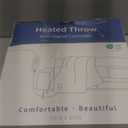 Bedsure Heated Blanket Throw Blanket - Fast Heating Electric Blanket, Soft Flannel Heated Throw with 4 Time Settings, 6 Heating Settings, Warm Gifts for Grandma & Grandpa & Seniors (50"x60", Grey)