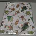 Febbleshow Funny Christmas Wrapping Paper for Boys Girls Kids - Xmas Gift Wrap with Green Monster, Trees, Snowflakes & Presents - 4 Jumbo Sheets, 28" x 40" Each (32 sq. ft ttl), Easy to Store Pack of 2