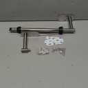 Paper Towel Holder Under Cabinet, Single Hand Operable Roll Holder with Damping Effect,No Drilling or Wall Mounted SUS304 Stainless Steel for Kitchen Bathroom (Silver)