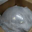 Large Disco Ball - 16 Inch Cool Mirror Ball, Giant Discoball, Super Big Disco Ball for Party Designs, Weddings, Home Decor, Silver Hanging Disco Ball