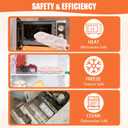 Xorim Stainless Steel Snack Containers, Reusable Stainless Steel Snack Box, 3 Compartments, Divided Food Storage Containers for School, Home and Travel, White Lid