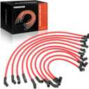 A-Premium Ignition Spark Plug Wires Set of 10 Compatible with Ford F-150 F150 1979-1995, Mustang 1968-1973/1979-1995, 5.0L 5.8L