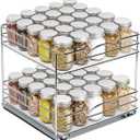 Pull Out Cabinet Organizer for Spices, Cans - Heavy Duty- Pull Out Spice Rack- Cabinet Pull Out Shelf for Cans,Dishes, Etc, 10-1/2"Wx10-3/8"Dx8-7/8" H, Chrome