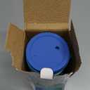 Mfacoy 4 Pack Wheat Straw Cups with Lid and Straws, 10 oz Unbreakable Kids Cup, Reusable Drinking Cups, Small Water Cup, Colourful Tumbler Cups for Kitchen, BPA Free, Dishwasher & Microwave Safe (Blue)