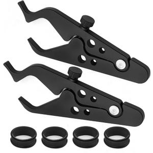 2 Pcs Motorcycle Throttle Lock, Motorcycle Cruise Control, Universal Aluminum Throttle Assist Wrist, Hand Grip Lock Clamps with Silicone Ring Protect Throttle Control System