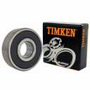 2PACK TIMKEN 6201-2RS Double Rubber Seal Bearings 12x32x10mm, Pre-Lubricated and Stable Performance and Cost Effective, Deep Groove Ball Bearings.