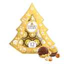 Ferrero Rocher, 12 Count, Premium Gourmet Milk Chocolate Hazelnut, Luxury Chocolate Holiday Gift, Individually Wrapped, 5.3 Oz