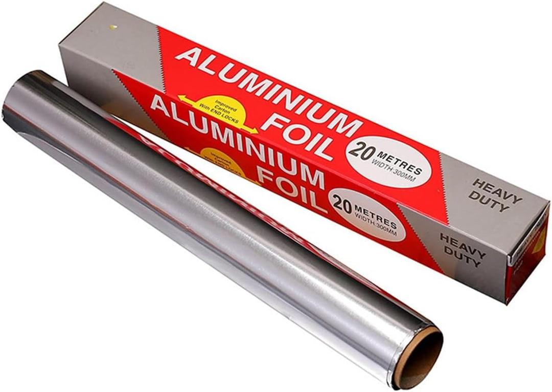Heavy Duty Aluminum Foil Roll,for Grilling, Roasting, Baking, and Food Storage to Preserve Freshness,12" Width, Perfect for Kitchen Wrap,Cooking (15micro Thickness, 65 Ft)