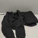 Nimsruc Knit Two Piece Outfits For Women Sweater Sets (Large, Black)