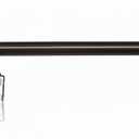 Dark Bronze Curtain Rod, Adjustable , Includes Bracket & Hardware, Easy Installation